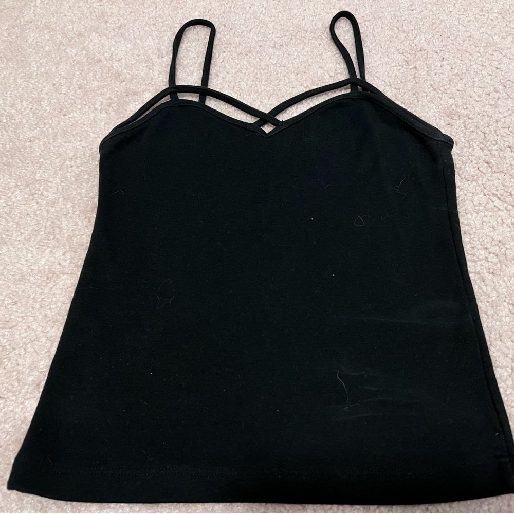 Black crop top
